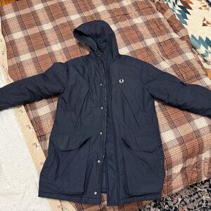 Fred Perry Padded Zip Through Jacket - Medium